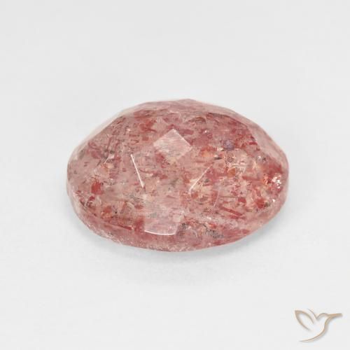 Piedrasol Rosa rosado natural de 5.01 ct, Ovalada, Translúcido