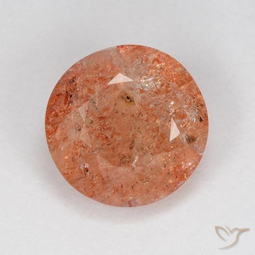 4.55ct Natural Naranja pomelo Piedrasol, Redondo, Translúcido, Photo A