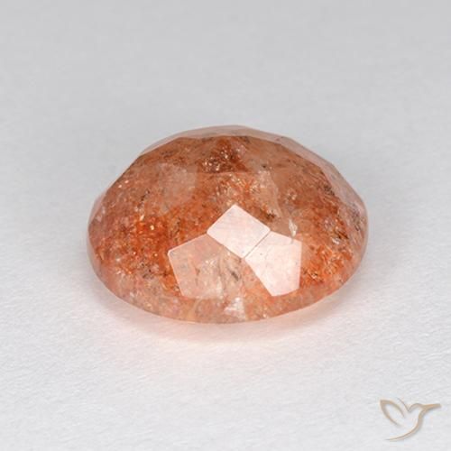 Piedrasol Naranja pomelo natural de 4.55 ct, Redondo, Translúcido