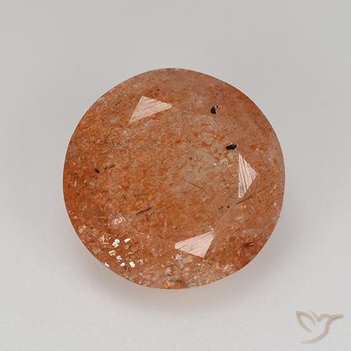 5.92ct Natural Naranja pomelo Piedrasol, Redondo, Translúcido