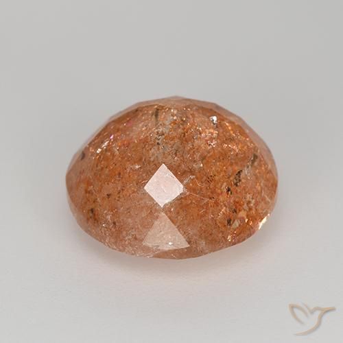 Piedrasol Naranja pomelo natural de 5.92 ct, Redondo, Translúcido