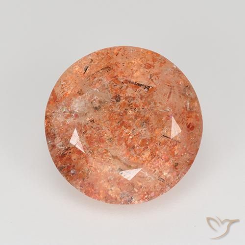 4.61ct Natural Naranja pomelo Piedrasol, Redondo, Translúcido