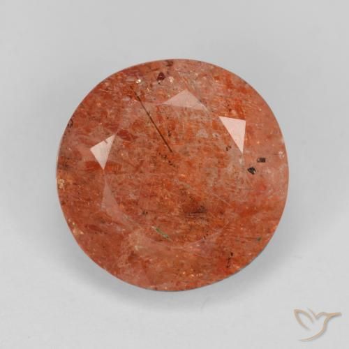 4.86ct Natural Naranja pomelo Piedrasol, Redondo, Translúcido