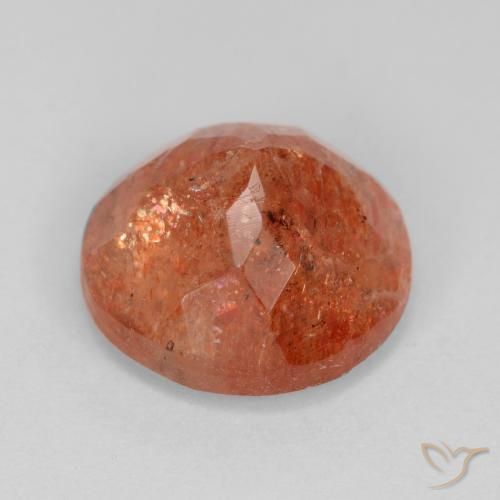 Piedrasol Naranja pomelo natural de 4.86 ct, Redondo, Translúcido