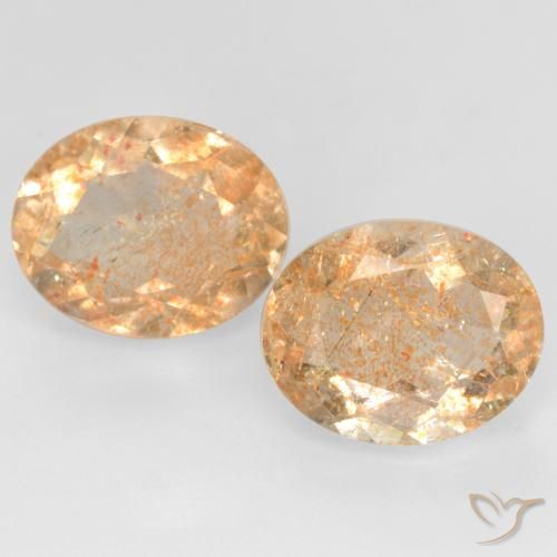 4.91ctw Natural Naranja cantaloupe Piedrasol, Ovalada, Transparente