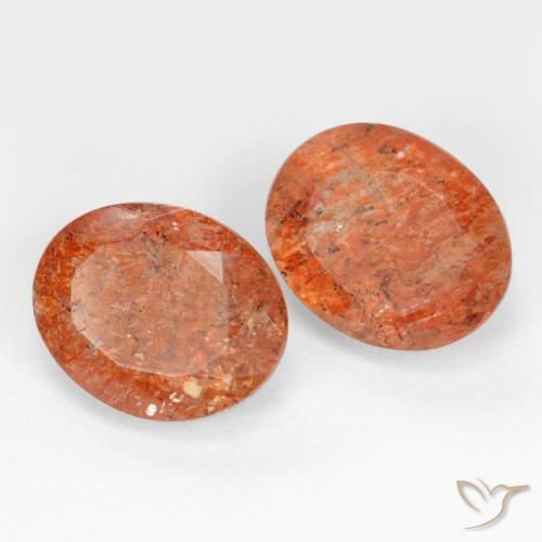 Gemas de Piedrasol Naranja pomelo natural de 4.99 ct, Ovalada, Translúcido