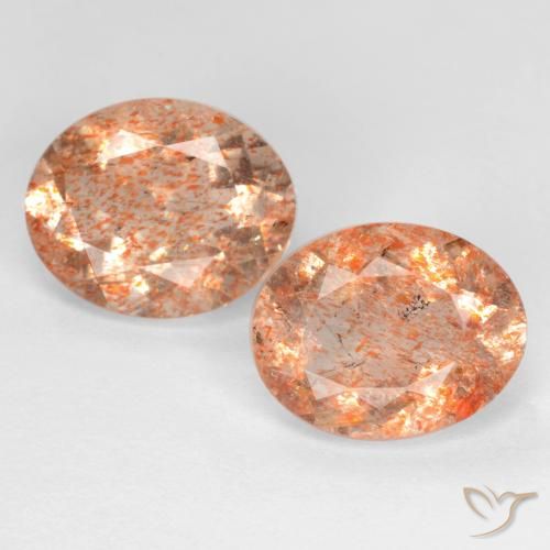 4.22ctw Natural Naranja claro Piedrasol, Ovalada, Transparente