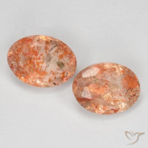 2.55ctw Natural Naranja jengibre Piedrasol, Ovalada, Translúcido