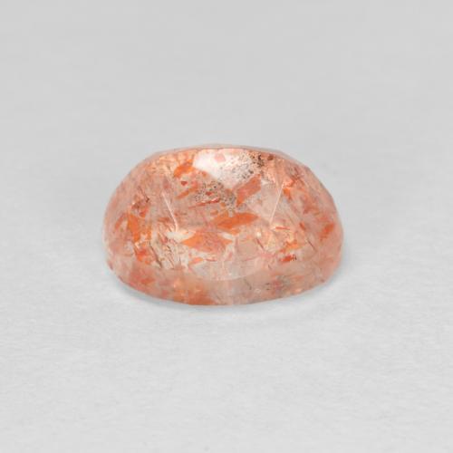 Piedra sol naranja natural de 1,53 ct, corte óvalo, translúcido