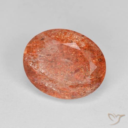 Piedrasol Naranja pomelo natural de 3.59 ct, Ovalada, Transparente
