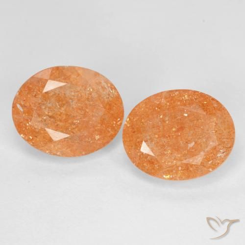 5.50ctw Natural Naranja oscuro Piedrasol, Ovalada, Transparente