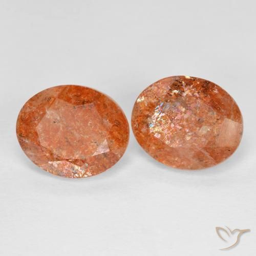 4.80ctw Natural Naranja rojizo Piedrasol, Ovalada, Transparente
