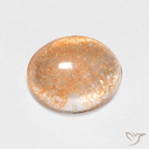 2.01ct Natural Medium Light-Orange Piedrasol, Ovalada, Translúcido