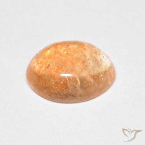 Piedrasol Medium Light-Orange natural de 2.01 ct, Ovalada, Translúcido