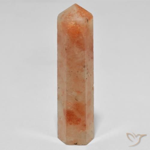 Piedrasol Naranja moca natural de 38.34 ct, Elegante, Opaco