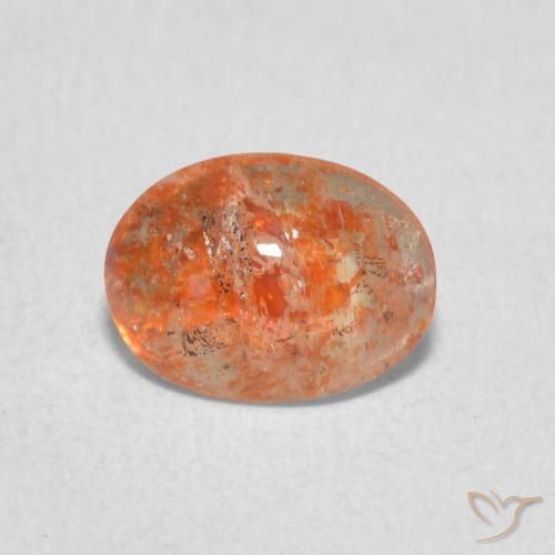 0.86ct Natural Naranja pomelo Piedrasol, Ovalada, Translúcido