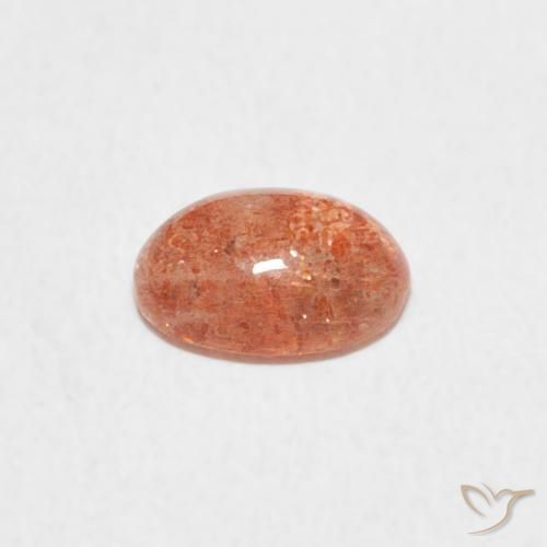 Piedrasol Naranja pomelo natural de 0.81 ct, Ovalada, Translúcido