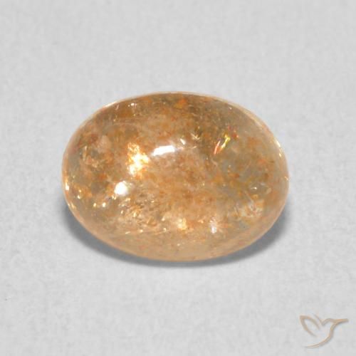 1.33ct Natural Naranja durazno claro Piedrasol, Ovalada, Translúcido