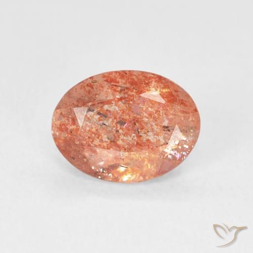 1.14ct Natural Naranja pomelo Piedrasol, Ovalada, Translúcido
