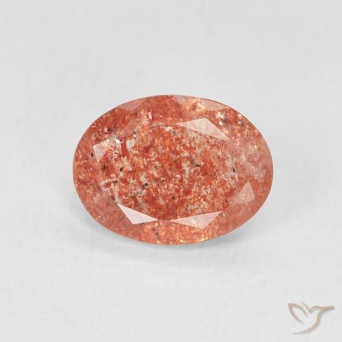0.99ct Natural Naranja pomelo Piedrasol, Ovalada, Translúcido