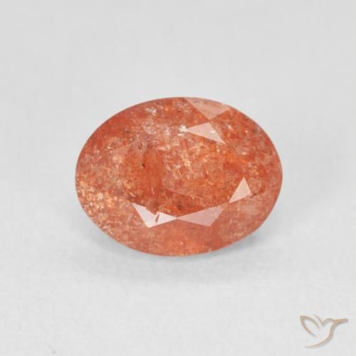 1.22ct Natural Naranja pomelo Piedrasol, Ovalada, Translúcido