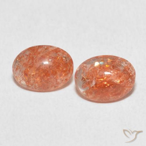 1.93ctw Natural Naranja jengibre Piedrasol, Ovalada, Translúcido