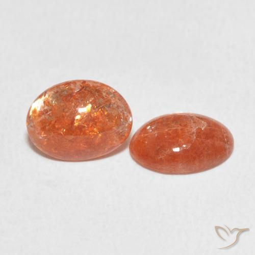 Gemas de Piedrasol Naranja pomelo natural de 1.80 ct, Ovalada, Translúcido