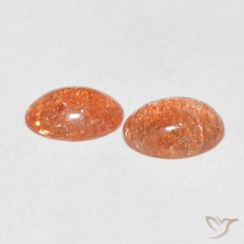 Gemas de Piedrasol Naranja pomelo natural de 1.69 ct, Ovalada, Translúcido