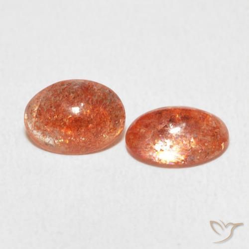 Gemas de Piedrasol Naranja pomelo natural de 1.80 ct, Ovalada, Translúcido