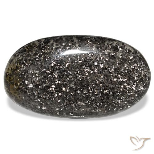 Piedra sol negro de 20,93 ct, ovalado, translúcido
