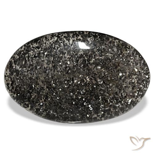 Piedra sol negro de 25,54 ct, ovalado, translúcido