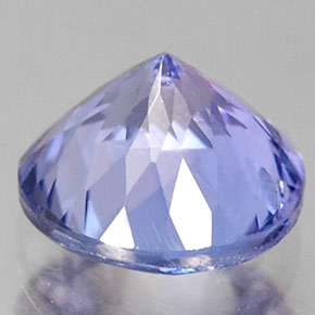 Tanzanita azul natural de 0,75 ct, corte redondo, VS