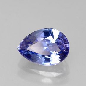 tanzanita Azul violeta natural de 1.67 ct, En forma de pera, VVS-VS