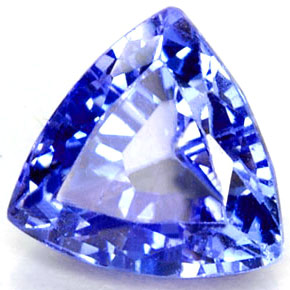 Tanzanita azul natural de 1,31 ct, trillón, VVS-VS