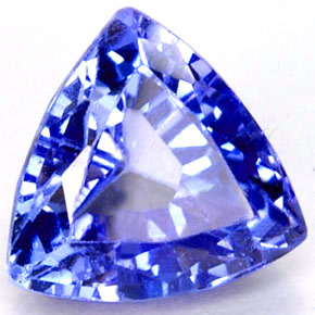 Tanzanita azul natural de 1,31 ct, trillón, VVS-VS