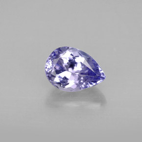 Tanzanita violeta natural de 1,24 ct, en forma de pera, VS