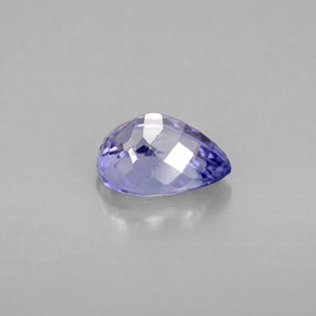 Tanzanita violeta natural de 1,24 ct, en forma de pera, VS