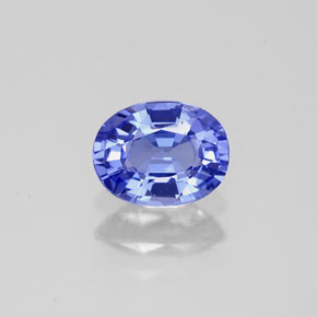 Tanzanita violeta natural de 0,77 ct, corte óvalo, VVS