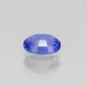 Tanzanita violeta natural de 0,77 ct, corte óvalo, VVS