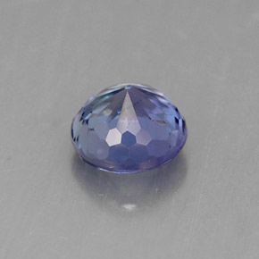 Tanzanita azul natural de 1,50 ct, corte redondo, VVS-VS