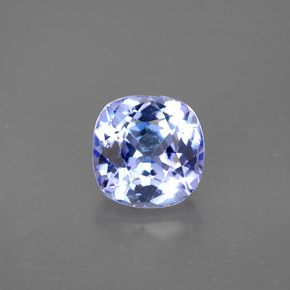 Tanzanita azul natural de 1,48 ct, corte cojín, VS