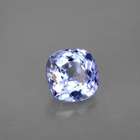 Tanzanita azul natural de 1,48 ct, corte cojín, VS