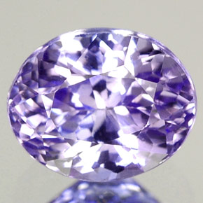Tanzanita azul natural de 1,67 ct, corte óvalo, VVS-VS