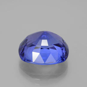 Tanzanita azul natural de 10,76 ct, corte cojín, VVS