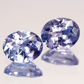 Gemas de tanzanita Azul violeta natural de  ct, Corte Óvalo, VVS