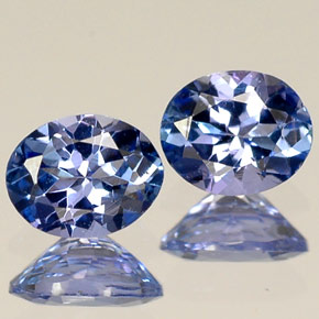 Gemas de tanzanita Azul violeta natural de  ct, Corte Óvalo, VVS-VS