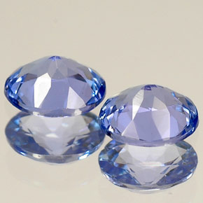 Gemas de tanzanita Azul violeta natural de  ct, Corte Óvalo, VVS-VS