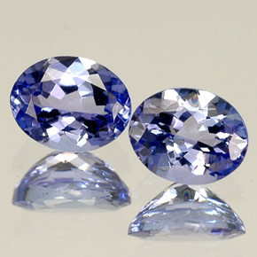 Gemas de tanzanita azul natural de  ct, corte óvalo, VVS-VS