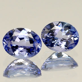 Gemas de tanzanita azul natural de  ct, corte óvalo, VVS-VS