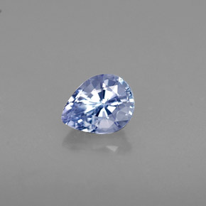 Tanzanita azul natural de 0,52 ct, en forma de pera, VVS